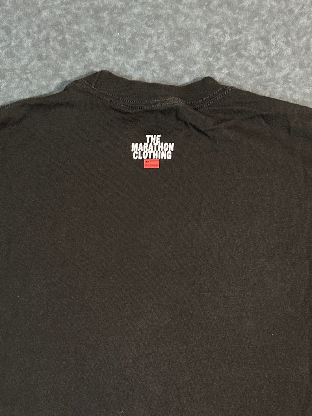 The Marathon Continues Clothing Crenshaw Script Logo Black/Grey T Shirt Size XL - Picture 5 of 9